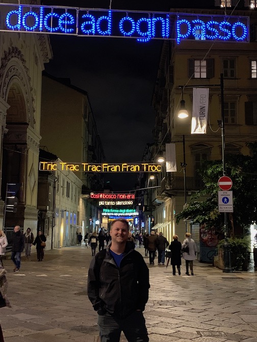 Turin at night