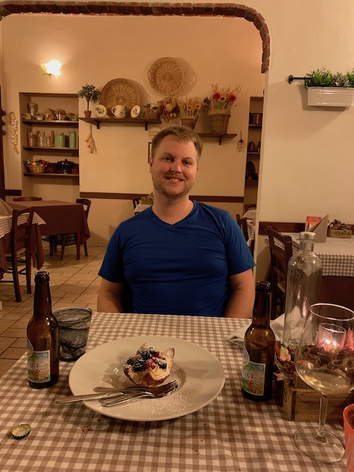 At a Piedmontese restaurant